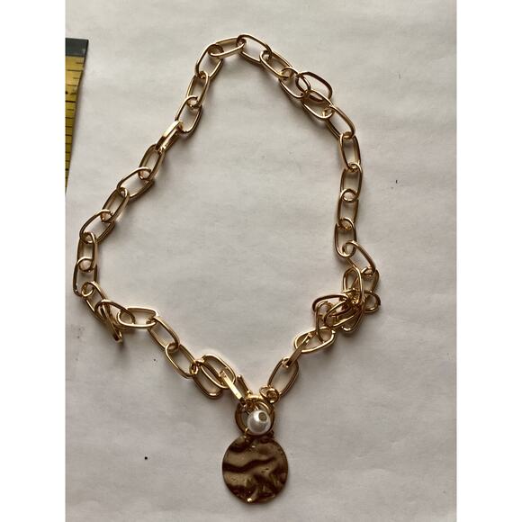 4409 NWOP 20" Rose Gold  Link Chunky Thick Choker Trendy Punk Gothic Necklace - Picture 2 of 2